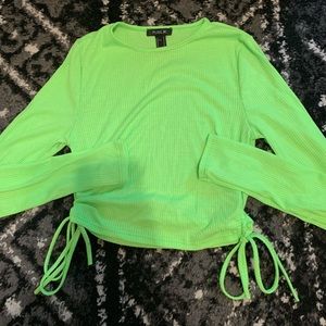 Neon Green tie top